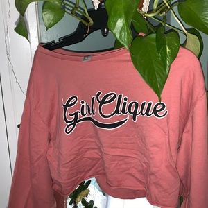 Longsleeve Pink Crop top